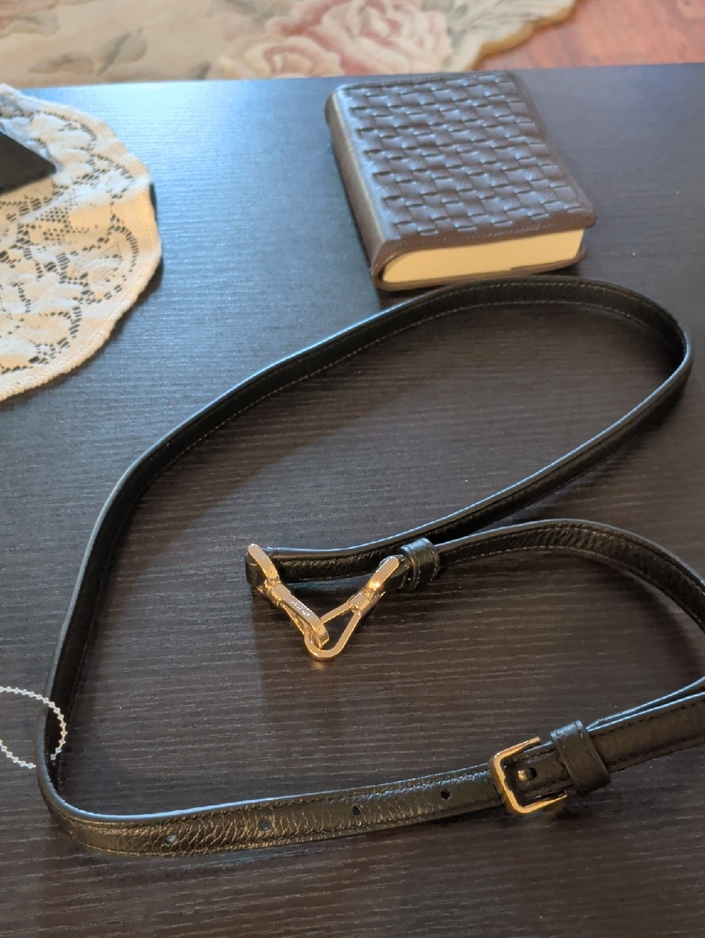Kate Spade Women’s Black Leather Strap with Gold Hardware
